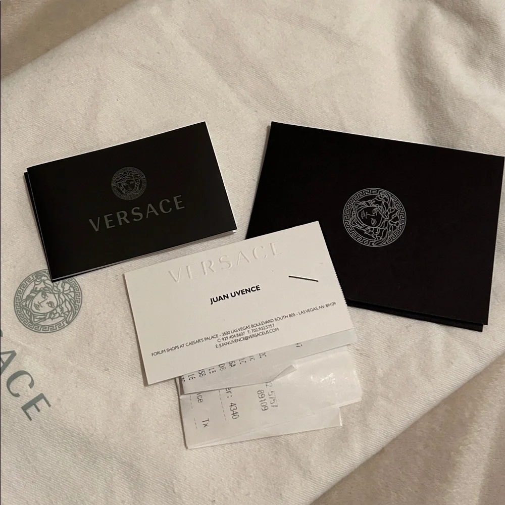 Versace Borsa Nappa Trapuntata Black Quilted Leather Shoulder Bag - Like NEW!